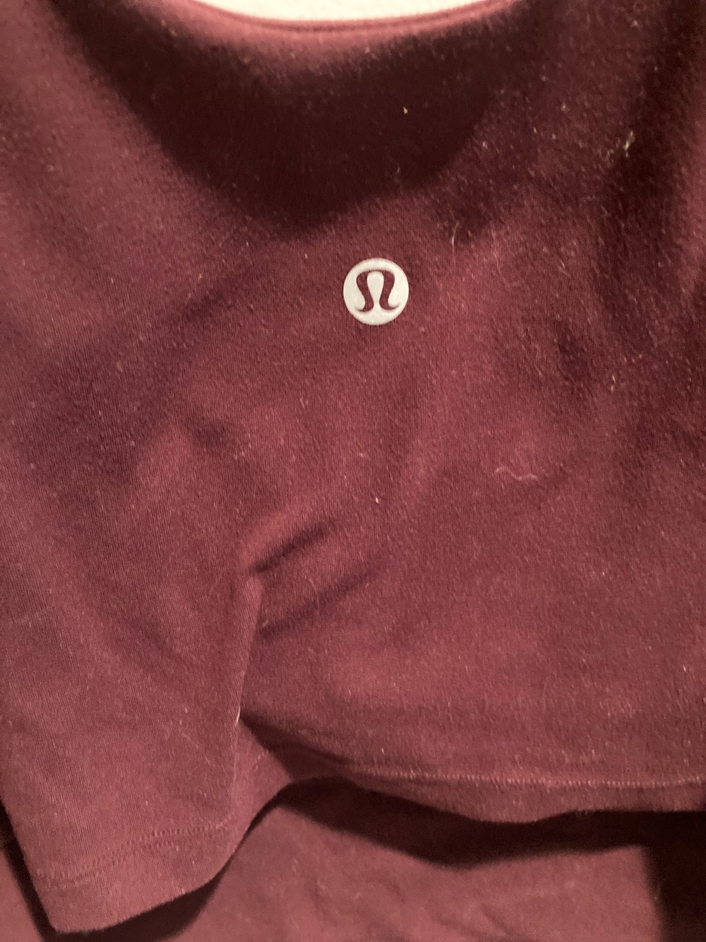 lululemon athletica Burgundy Cropped Tank - Picture 2 of 3